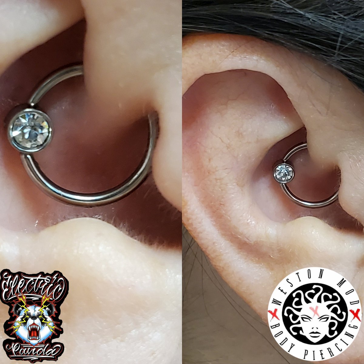 WestonMod's tweet image. Daith piercing 
#westonmod