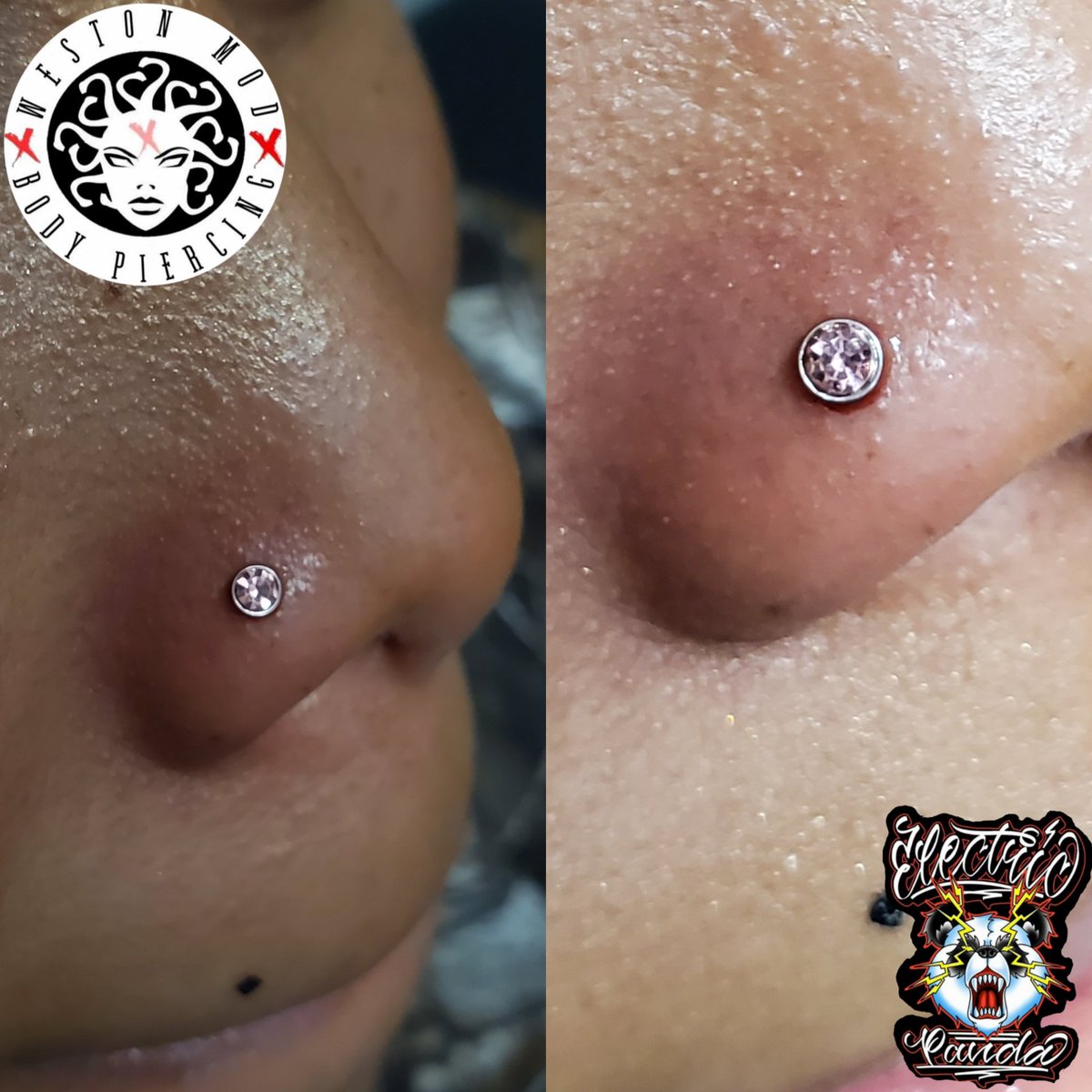 WestonMod's tweet image. Nose piercing threadless w/pink cz
#westonmod