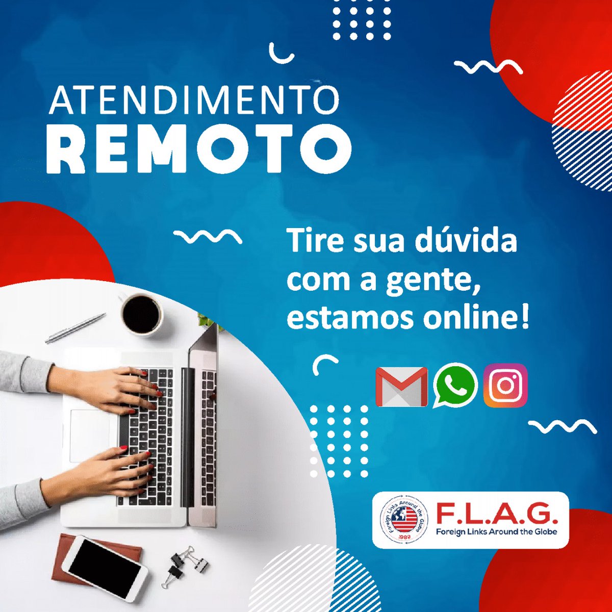 FLAG_Brasil's tweet photo. Atendimento remoto por WhatsApp, e-mail, Skype.
•
Estamos à disposição para dar-lhe todas as informações!
•
#flag_brasil #flag_intl #everyonesworld https://t.co/NPLiKRrKAX