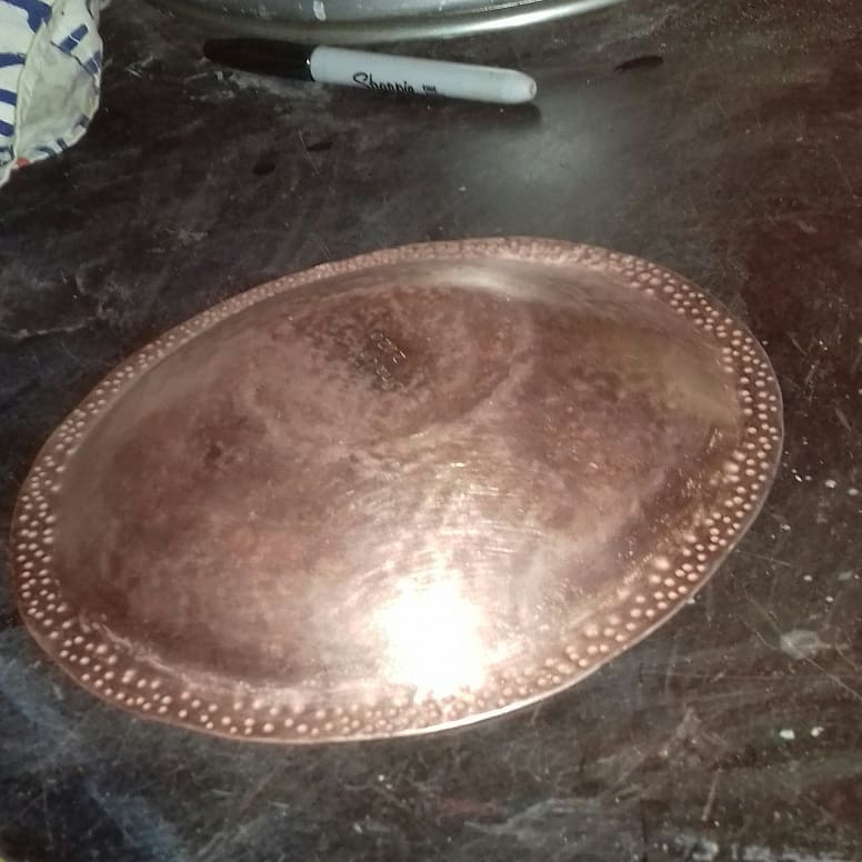 ShaliniAustin's tweet photo. #feelinghappyπ #workinprogress #makingabowl
One more step and it will be ready ππππππ
Just mixing up liver of sulphur to give it an antique patina
#coppersmith #womenincraft #copperbowl #copperthings #stamforduk #salvagedcopper
https://t.co/Ow44TSPql9 https://t.co/tStJx2rmFB
