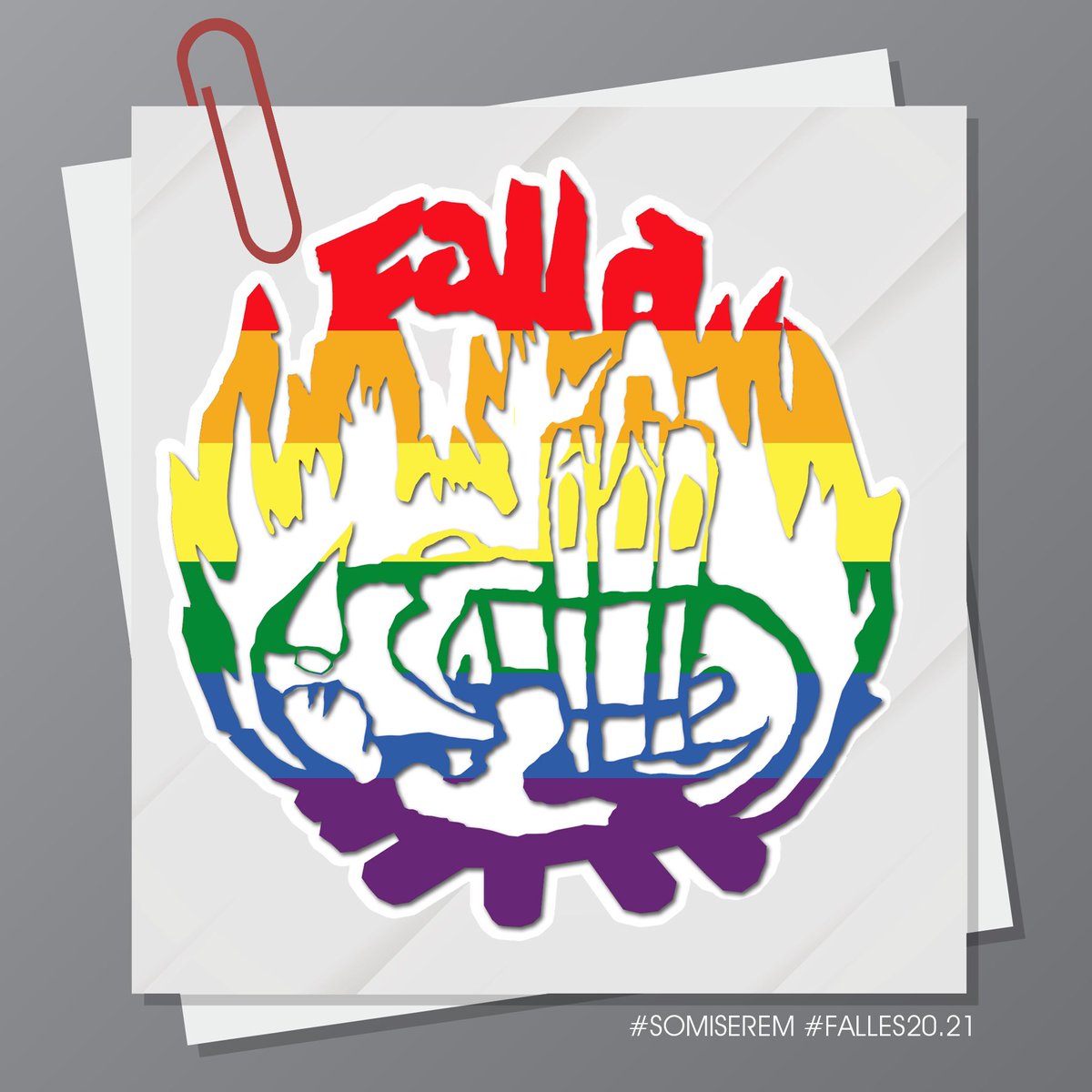 FallaMaestro240's tweet photo. Sin discriminación y sin odios.

Hoy celebramos y por supuesto, apoyamos, en el día internacional contra la #LGTBIfobia 🏳️‍🌈🤗♥️

#fallas2021
#somiserem https://t.co/tGoWQ57Qzp