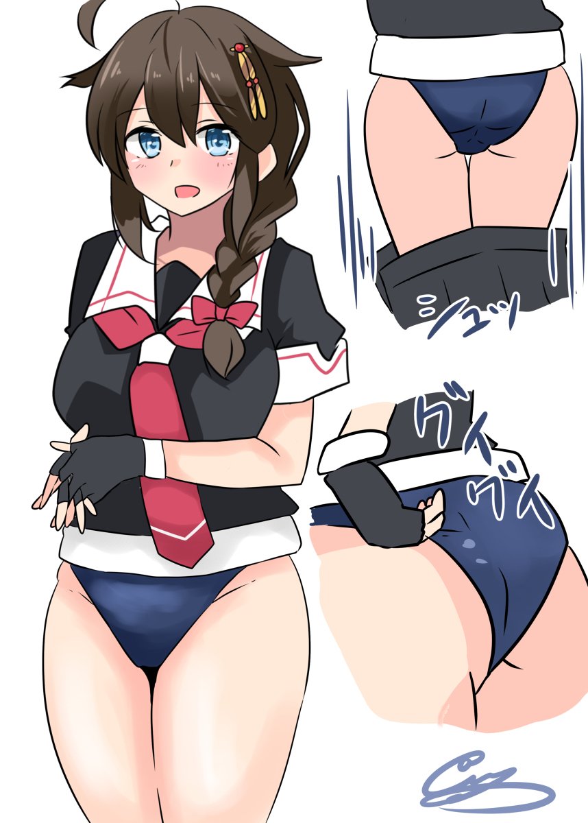 #艦これ
#時雨進水日

気に入ってる時雨の絵でも(村雨ちゃんいるけど) 