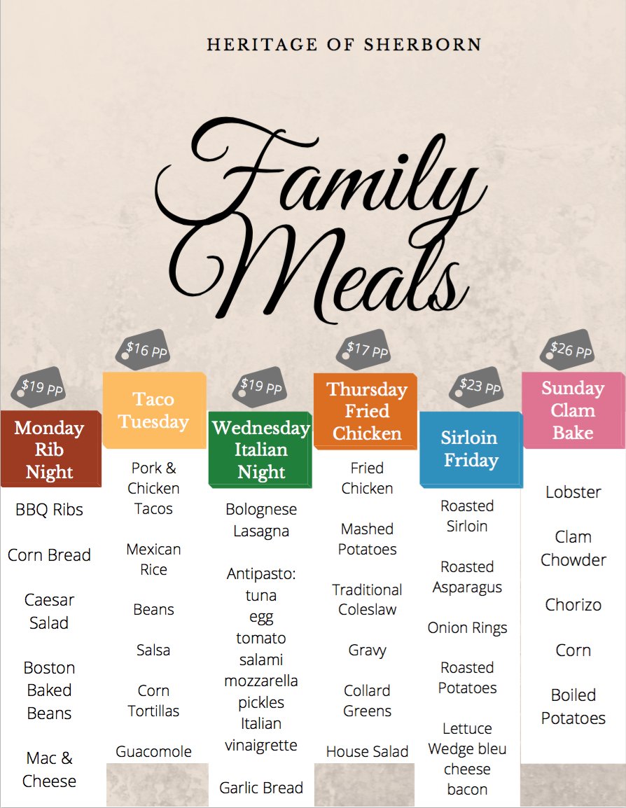 HeritageofS's tweet photo. Here’s a look at our weeks through Family Meals! Remember to order 48 hours in advance to get your meal! With a minimum of 2 orders you can share this elegant meal with your loved ones. Here’s the link to put in an order:
https://t.co/pdO3piCtiU https://t.co/5ioC4jveDA