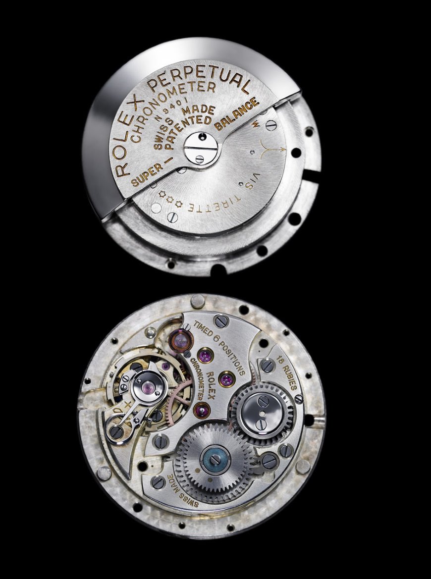 En 1931, Rolex fait de nouveau une avancée révolutionnaire dans le domaine horloger grâce à un système de remontage automatique par un balancier, un système ingénieux a l’origine de tout les mécanismes automatiques que l’on retrouve aujourd’hui.
