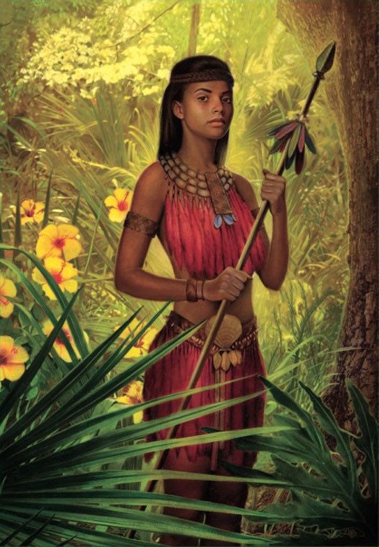 5/17: Did u know Haiti’s  last kingdom was ruled by a woman? Anacaona ruled the Taino kingdom of Xaraguá, now western Haiti @ the time of the Spanish invasion led by Columbus in 1492. She was a rebel warrior who defied only men can conquer kingdoms.