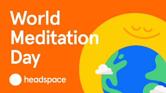 Headspace's tweet photo. Be kind to your mind and celebrate #WorldMeditationDay with us! We’re (virtually) bringing meditators around the world together for a live meditation led by @andypuddicombe. Join us Thursday, 5/21 at noon PT, on YouTube, Facebook or LinkedIn. https://t.co/gmwuHrogXA