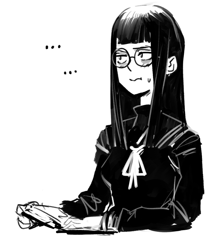 She found out that you're a glasses guy...N-No. Don't say a word. If you say anything, she might not wear them again!!