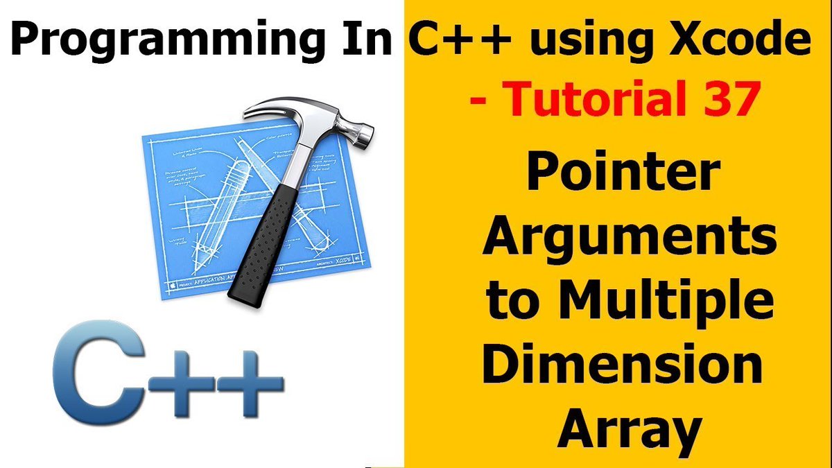 ComputerVideos's tweet image. Programming in C++ / X-Code || Tutorial 37 - Pointer Arguments to Multiple Dimension Array: youtu.be/M3JwSASGipw #ProgrammingInC #CPlusPlus #XCodeTutorial #ComputerScienceVideos #ComputerScience #HowToCodeInC #HowToCode #HowToProgramInC #CProgrammingForBeginners