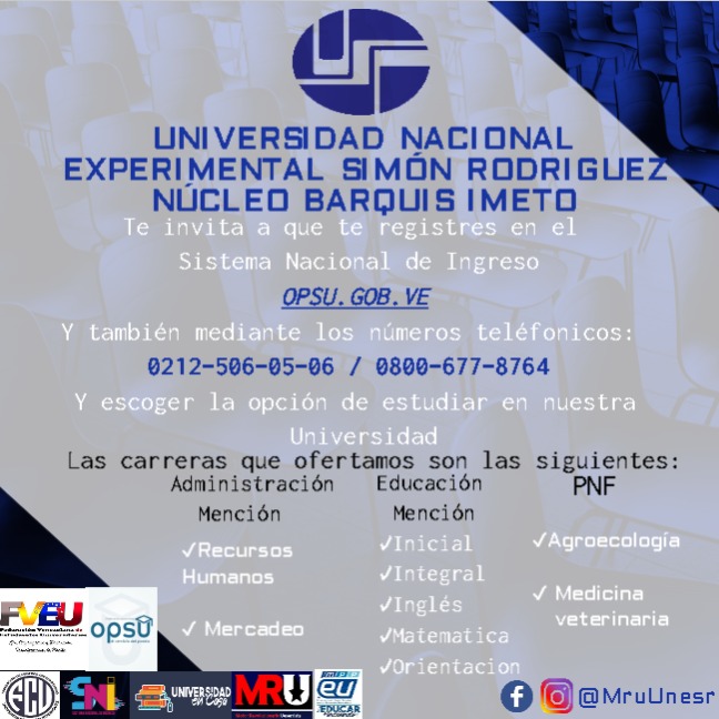Chamo! Eres Bachiller? Y quieres estudiar en nuestra casa de estudio? El <a href="/fveuoficial1/">FVEU</a> y nuestro movimiento @mruunesr te invita a registrarte en @opsuVzla a traves del link o mediante los números de la publicación, sigue los pasos, cualquier interrogante, estaremos para ayudarte.