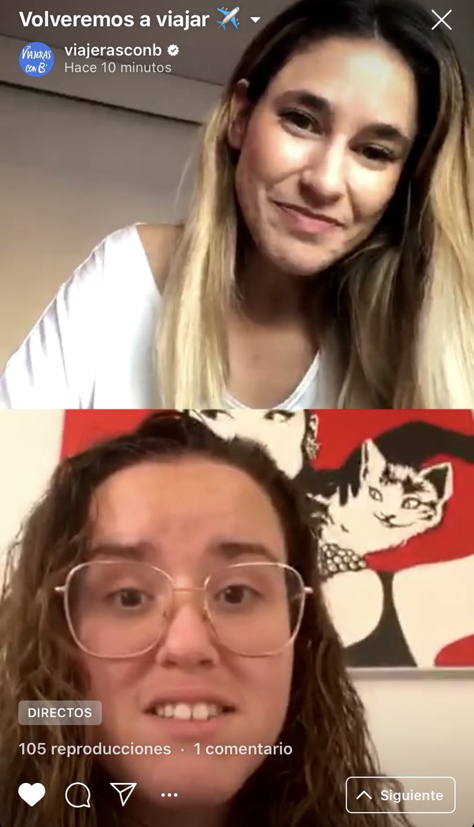 Me encanta hablar y si es sobre viajes ya ni os cuento!!!✈️ Si queréis saber más, tenéis el directo en el IGTV de <a href="/ViajerasconB/">ViajerasConB</a> . Es la primera vez que hacía esto pero <a href="/mellamoagripina/">➳ agri.</a> es un amor y me hubiese tirado toda la tarde hablando con ella.💙