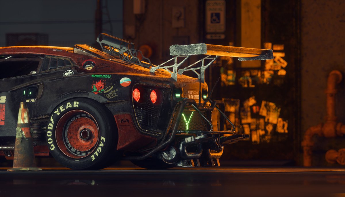 Creatiflux's tweet photo. Flanker-F-Halogen moody night shot.
Done in @maxon3d texturing in @Substance3D rendering in octane @OTOY
#octanerender #Cinema4D #substancepainter #Cyberpunk2077 #flankerf #custombuilt https://t.co/9Q1Acfyq3r