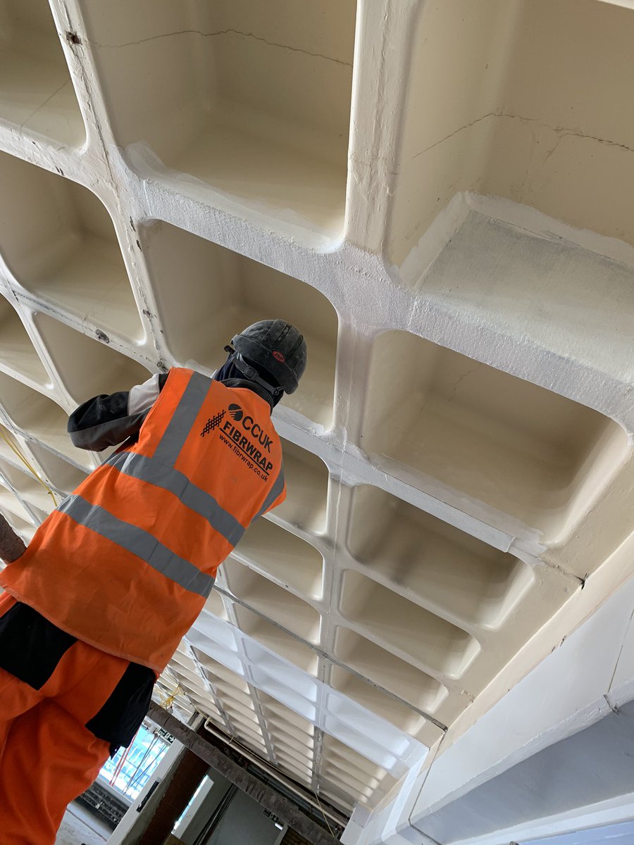 ccuk_crsw's tweet photo. Fire protection of Carbon Fibre Strengthening. #fibrwrap-CCUK.com #carbonfibrestrengthening. https://t.co/p9nYhQkJbj