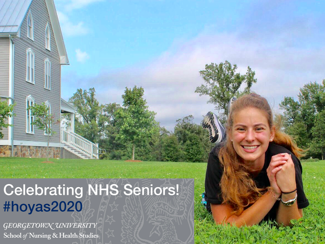 Nicole "Nicki" Gray (NHS'20) majored in health care management &amp; policy. "I’ll really treasure the cross-disciplinary academic approach to health and health care that I got to enjoy as an NHS student." #hoyas2020