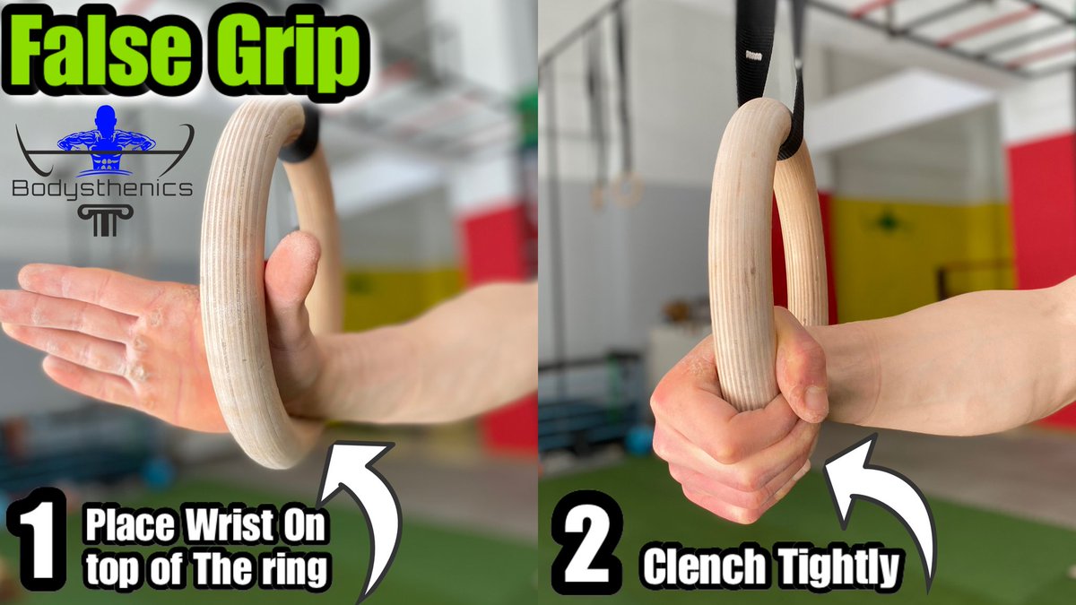 jonnycalisthenics on Twitter: &quot;A #strong false grip can make all the  difference in your overall #performance on the rings. - Developing your false  grip #strength will not only strengthen your forearms and