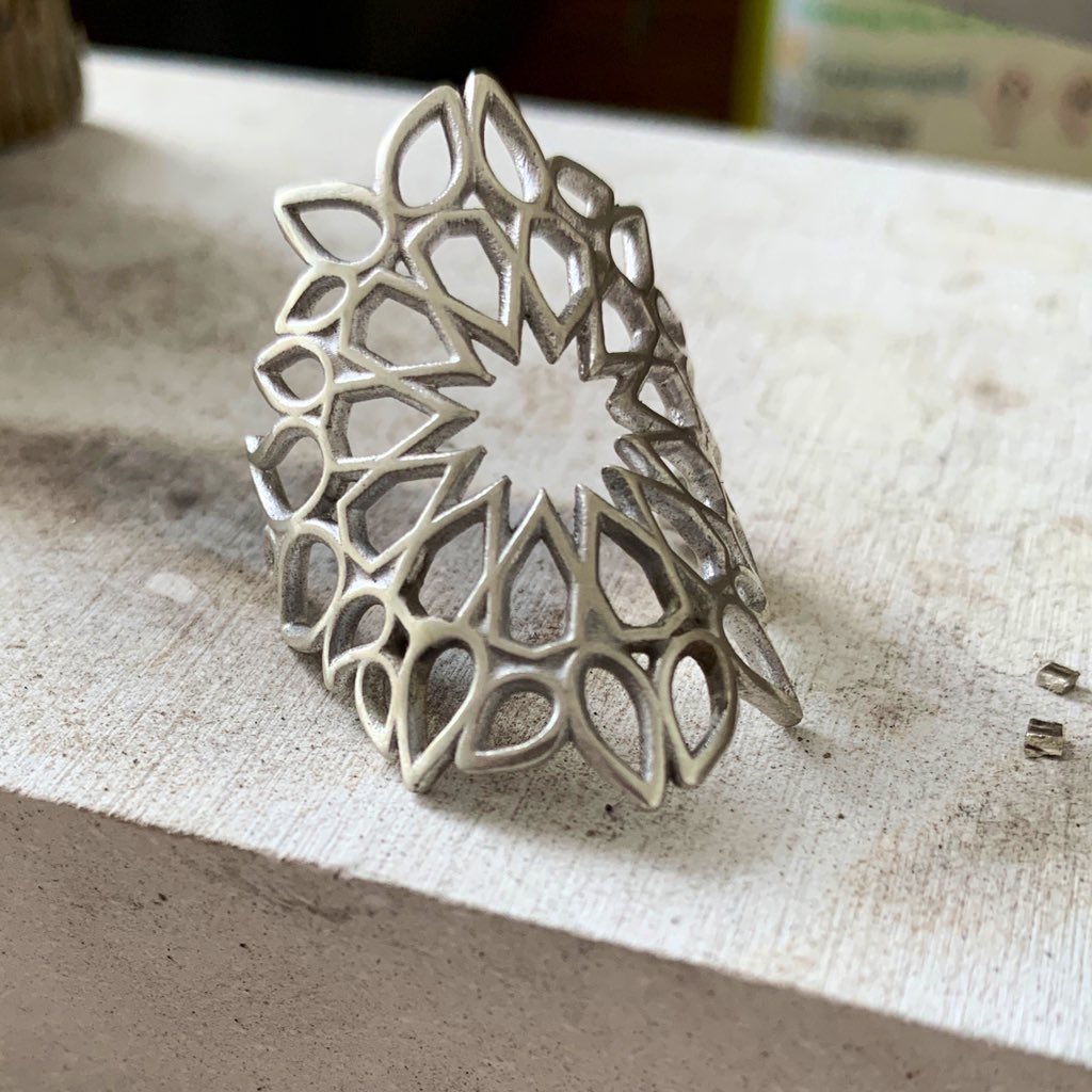 SaimaJewel's tweet photo. New ring design taking shape, can’t wait to unveil new collection in a few weeks #handmade #jewellerydesign #lockdown https://t.co/GxUt3gKsmE