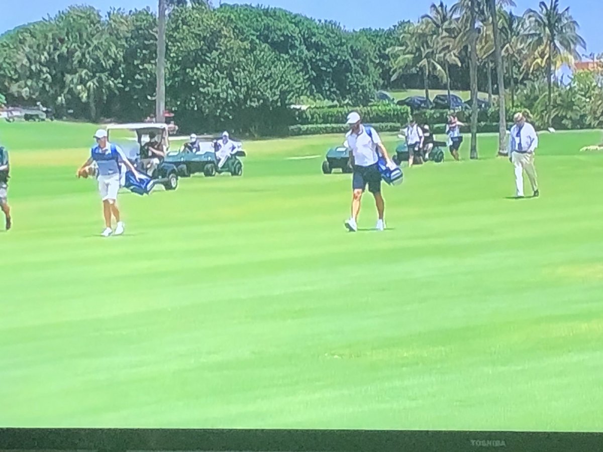 Cool seeing the #PGATour professionals carrying their bags #DrivingRelief
