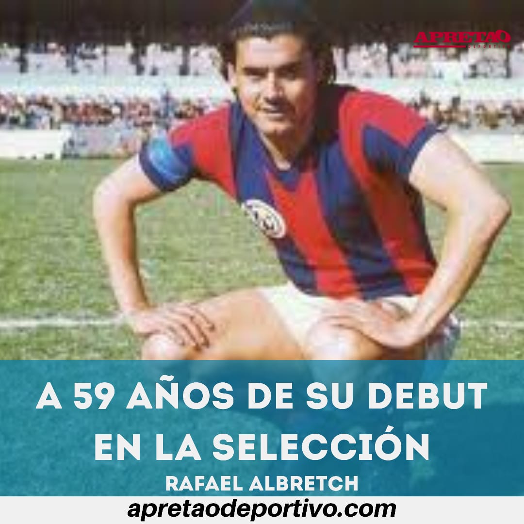ApretaoTucuman's tweet photo. #Efemérides
Un día como hoy, pero de 1961, José Rafael #Albretch, hacía su debut en la #SelecciónArgentina. Surgido en #AtléticoTucumán, es el jugador de la provincia con más participaciones en el elenco nacional.
#ApretaoDeportivo #DeTucumanosParaTucumanos #TucumanosPorElMundo https://t.co/bdMHsk4eCl