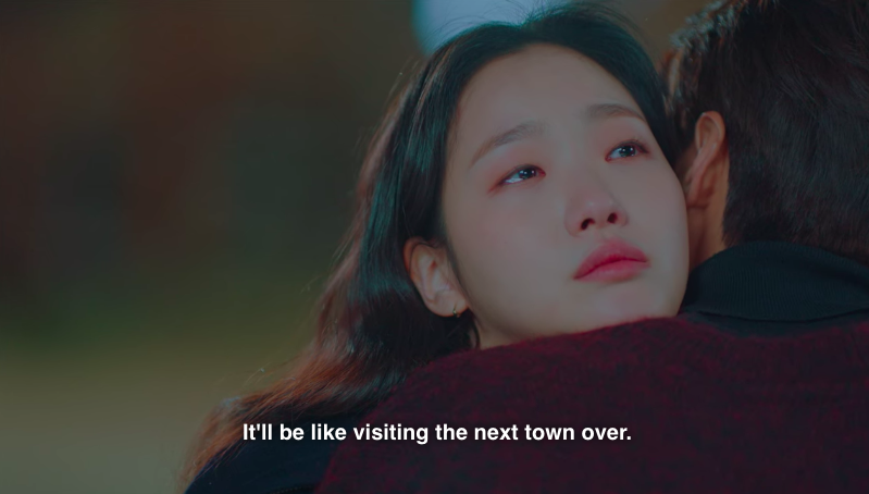 what we possibly know: it's taking LG longer to travel between worlds. In episode 9, he tells TE that he will be back soon and that it’s like visiting the next town over. Later in the episode, he tells TE that if he is late, it’s because he is on his way.