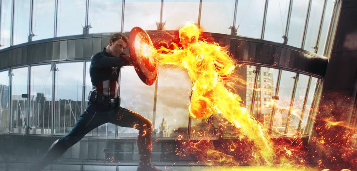 The battle of Chris Evans! 😎

#CaptainAmerica 🇺🇸
VS
#TheHumanTorch 🔥

10 minutes of prep time - WHO WINS!?