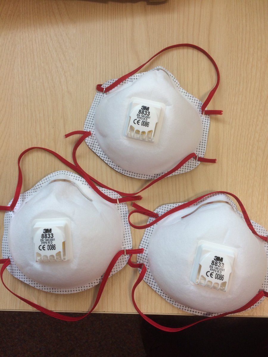 BrennanSurgeon's tweet photo. THIS IS REALLY WORRYING
FFP3 masks with exhalation valves (like ones below I have tweeted about) can transmit coronavirus from asymptomatic healthcare workers to patients
See statement issued jointly by @BAOMSOfficial @BAOMS_Chair @ENT_UK @BAOS_UK
https://t.co/c96cEWeTcV https://t.co/tM5o5wk64w