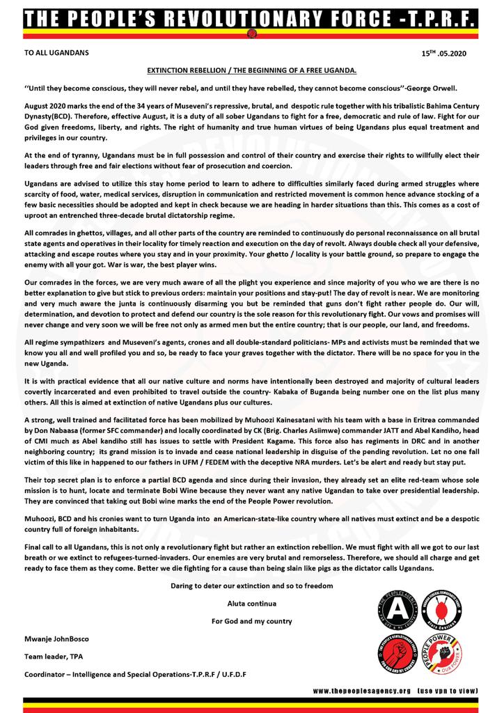 2020revolutionuganda (@2020revolution1) on Twitter photo 
