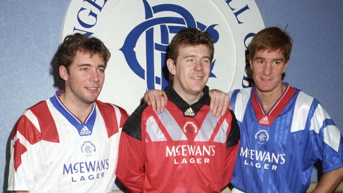 rangers 1992 away kit