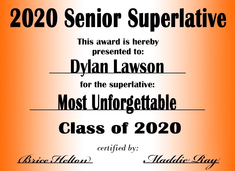 Senior Superlatives tweet media