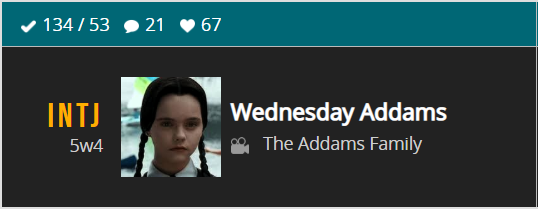 Funky MBTI in Fiction — The Addams Family: Wednesday Addams [INTJ]