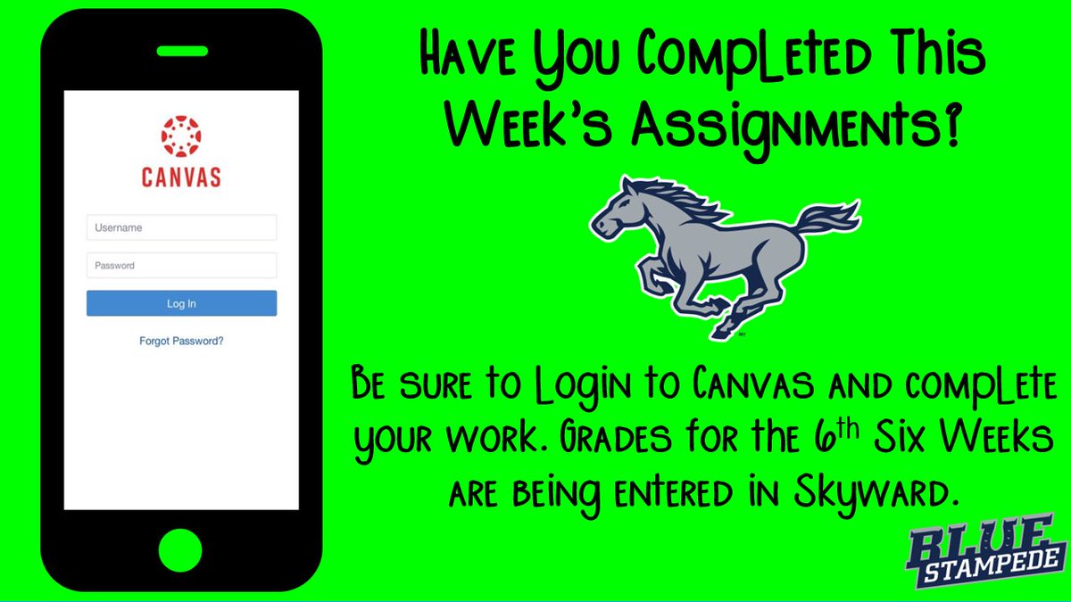 THELamarCHS's tweet photo. Reminder for our Mustang Families! Itβs a beautiful day to get online to check your grades and get your work complete. We are in the final stretch. Finish strong! #BlueStampede #WeGotThis #RockingRemoteLearning
ππ΄ππ₯ππ https://t.co/y87xa033B8