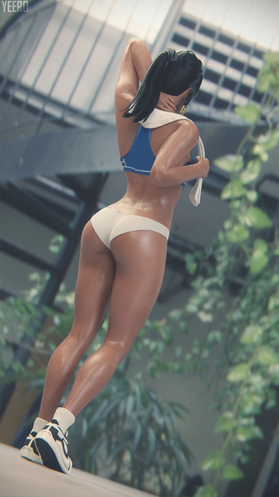 After stepping out of the showers, Pharah went into the main lobby to sign out after a long and plentiful workout.

"Phew~ that was a great session today. Wonder what I should do for today?" She said as she stretched.
