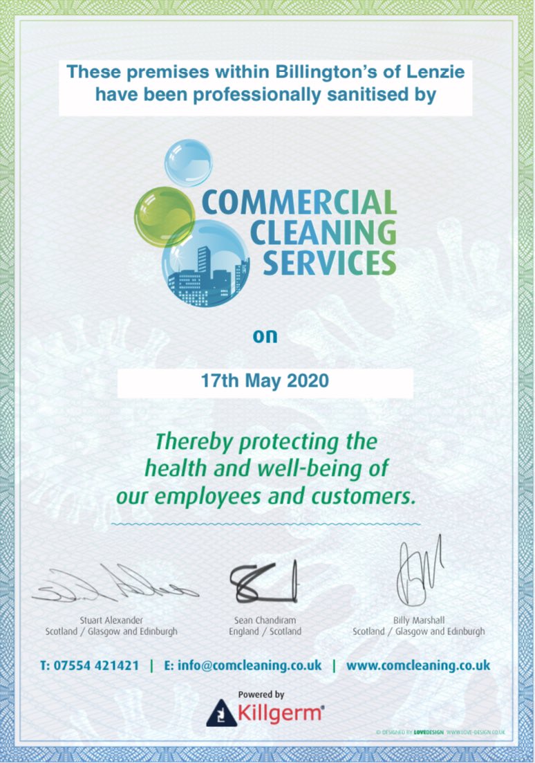 _Billingtons's tweet photo. Professionally cleaned and sanitised by @CCScleaningLtd Thereby protecting the health and well-being of our employees and customers. We are now ready to welcome you back into our Deli albeit still very limited with social distancing rules. Big Thanks to Stuart, Billy &amp; Team. https://t.co/xxjLC5T54e
