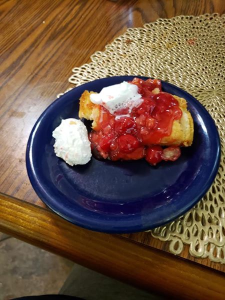 🍒 cobbler I made this afternoon.👨‍🍳