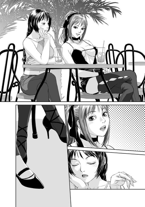 愚作「swing style」から台詞フキダシ擬音無し絵、その,8
オイラの漫画歴としては、初めての完全ペーパーレス作品
コミックスタジオでネーム〜下描き〜ペン入れ〜フォトショップで彩色〜完成までしています_φ(‾▽‾)
元々は一般誌での連載ですが、ちょっと自主規制入れてます(^^;; 