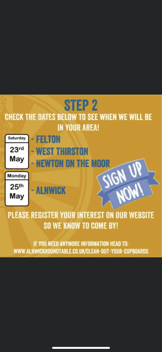 AlnwickRT389's tweet photo. As part of our community work in #Alnwick we will be organising collections for great local charities who are unable to do the collections themselves. See our website for more details. #helpingthosewhohelpothers #alnwickroundtable #rtbi #nhs #alnwickfoodbank https://t.co/vFPO2h6qmx