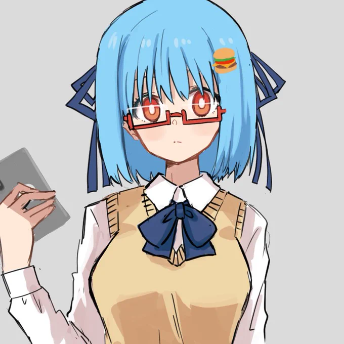 はあはあハンバーガーちゃんの立ち絵作ってたら死ぬほど時間かかった 