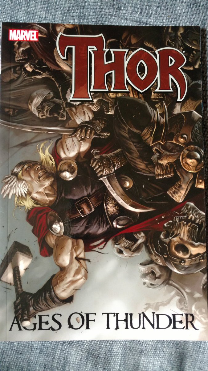 AshcanPress's tweet photo. Been behind on posting some of my #IsolationReading. So this is me catching up. I read THOR: AGES OF THUNDER by @mattfraction and so many artists. It was great, legendary Thor stuff. Epic fun. https://t.co/kDxqCgy7Sy