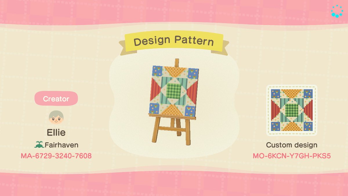 CrossingCalico's tweet image. crystal star quilt blocks #acdesign  #AnimalCrossing #ACNH #NintendoSwitch