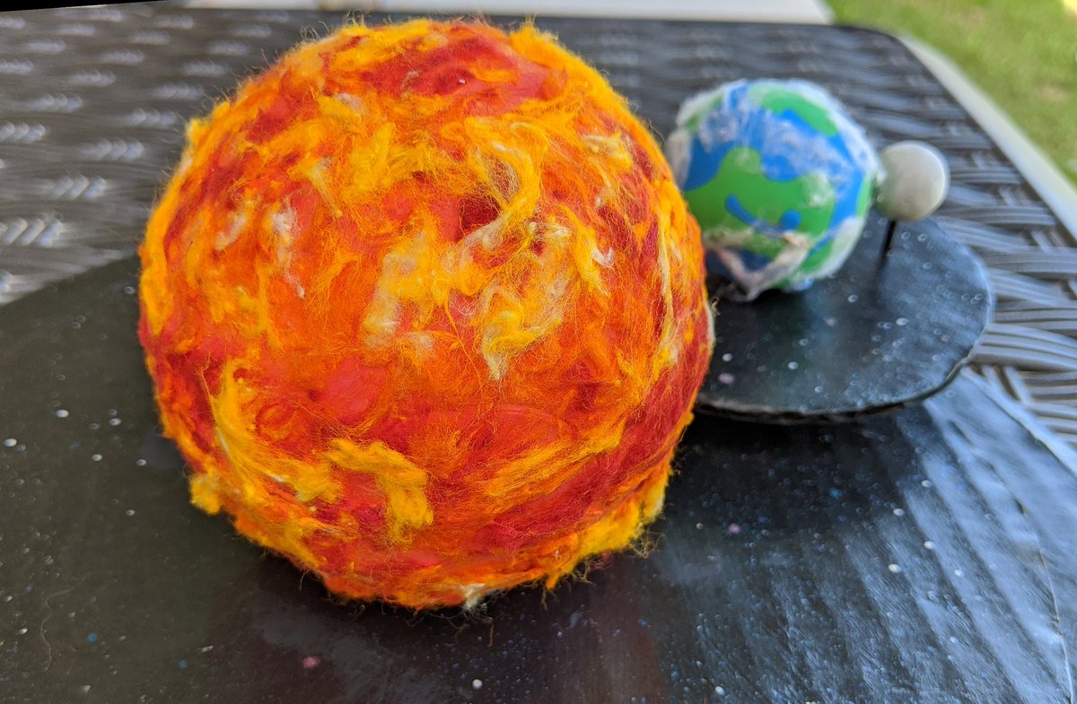 Samanth63668611's tweet image. If space were made of cardboard and clay ❤️ #TheColeWay #SunEarthMoon @Tcamille2126