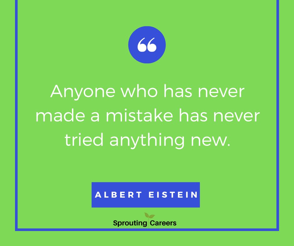 SproutingCareer's tweet photo. Don't be afraid to fail! #ThinkForward #SproutingCareers #SundayMotivation https://t.co/uSZkJTEryz