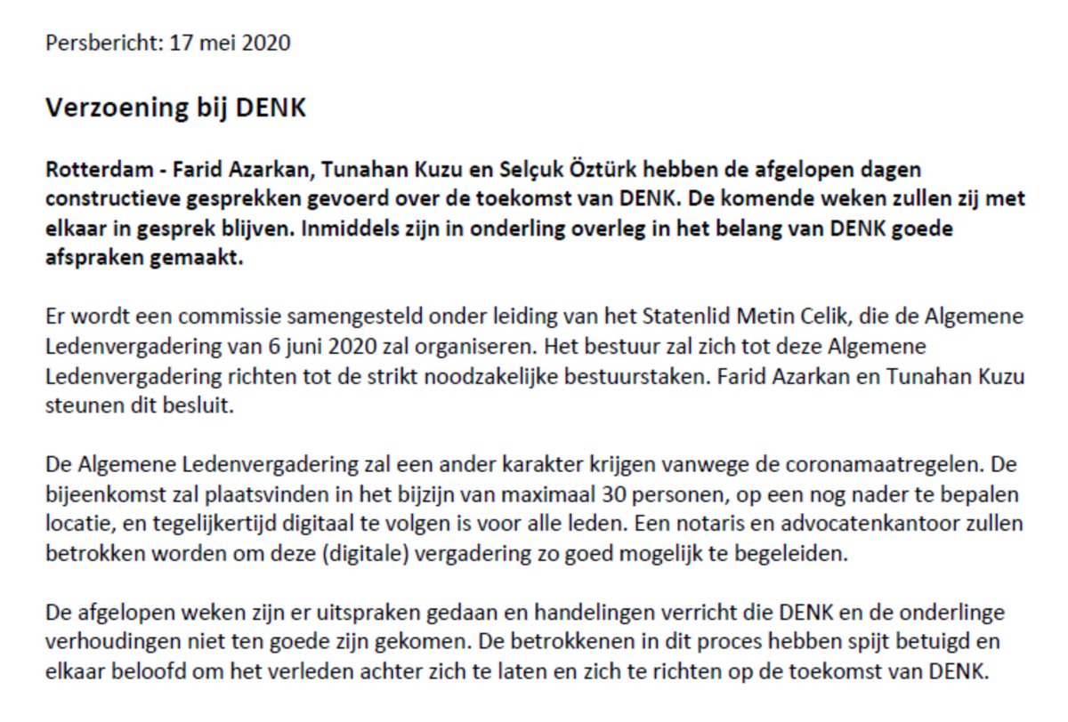 Verzoening bij #DENK