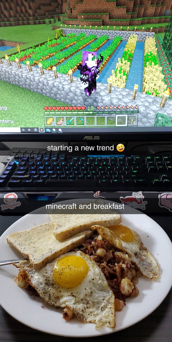 chaoticmissy's tweet photo. starting a new trend..🤣 #Minecraft #MinecraftAndChill https://t.co/fr5bY053YX