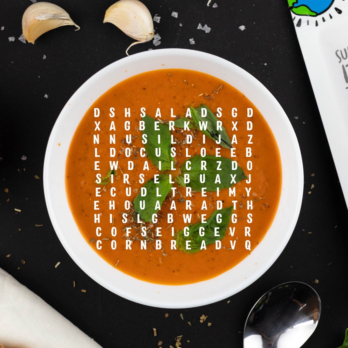 The first word you see is what you should pair with your Happy Planet soup for lunch. Sorry, we don’t make the rules (fine, you caught us, we 100% made the rules). #HappyPlanet