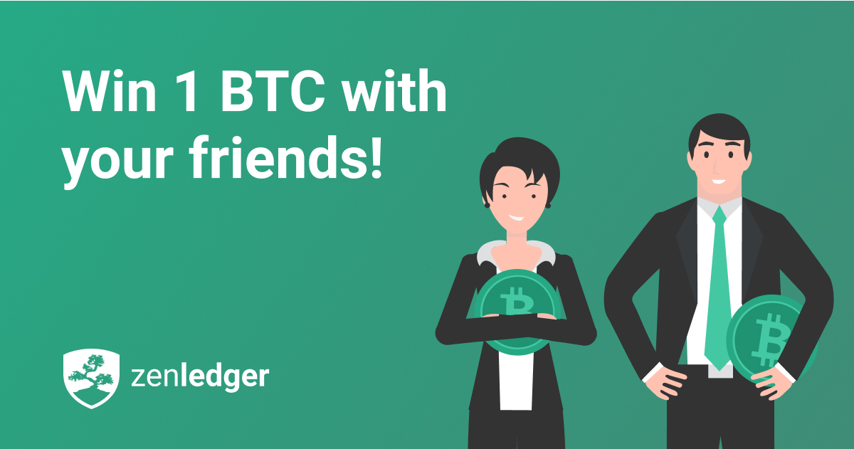ZenLedgerIO's tweet image. Invite friends and win 1 BTC!

Offer expires July 15th!
This tax season, ZenLedger is offering a special referral campaign only for our customers: Invite your friends to ZenLedger and win great prizes!
#BTC #bitcoinpromo #cryptocurrency 
bit.ly/2A05oPq