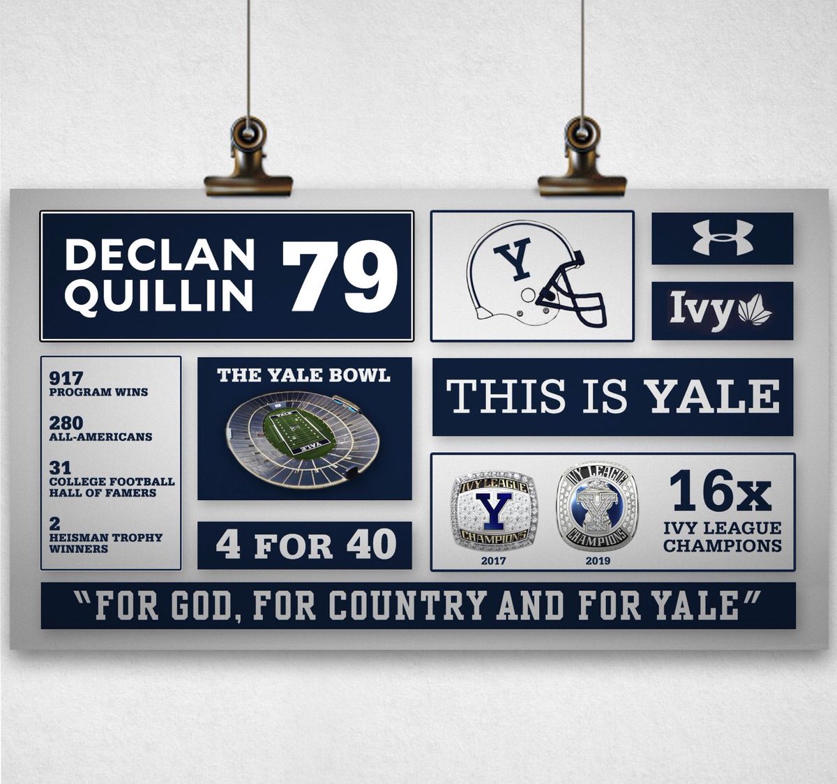 DeclanQuillin's tweet photo. @yalefootball thanks for showing love! @AlNetter https://t.co/5FyfvtFt3h