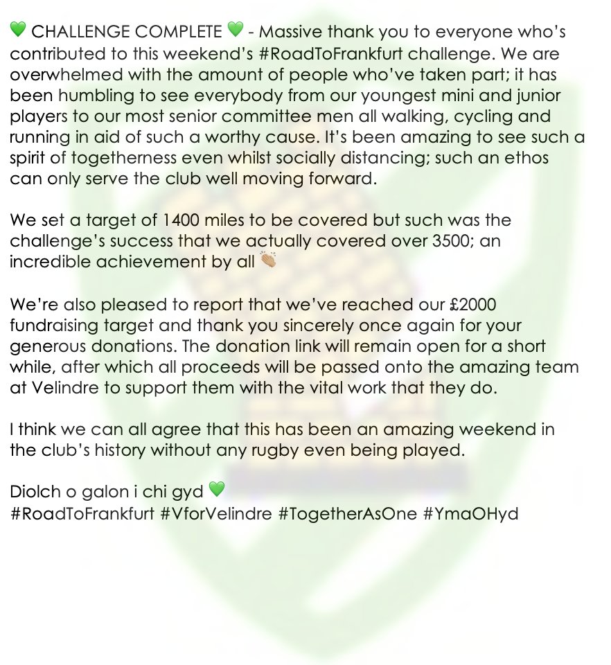 CHALLENGE COMPLETE 👏🙌

gofundme.com/f/caerphilly-r…