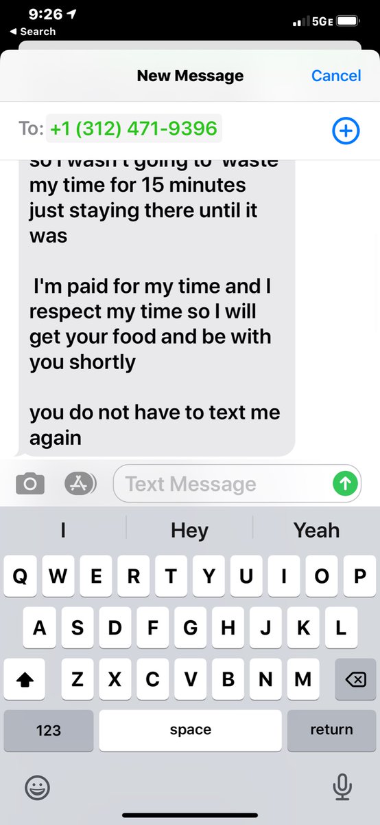 Just had this exchange from a <a href="/Grubhub/">Grubhub</a> driver. Ended up picking the damn food up myself