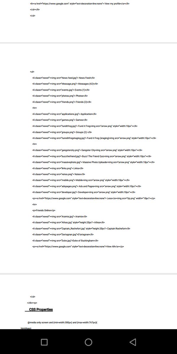 Gabu4real's tweet image. Good day friends,
You will find this post interesting. It's about what I learnt so far in my HTML class, and brief explanation on the codes I developed for a typical Facebook homepage. 
#HTMLcodes#Facebookhomepage#programming#coding
