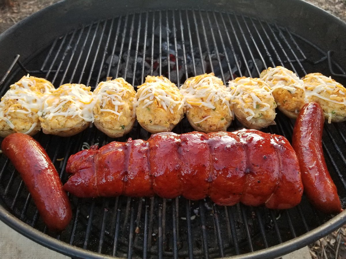 Stuffed pork loin and taters