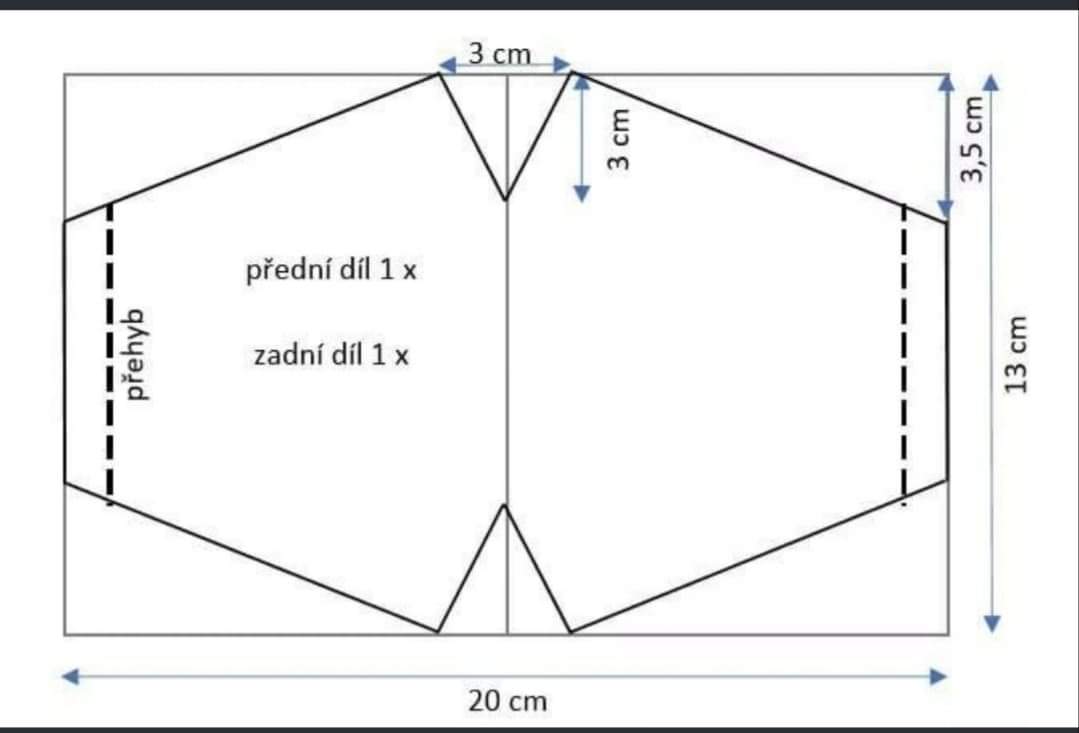 This is the pattern I use. Cut it bigger than indicated.