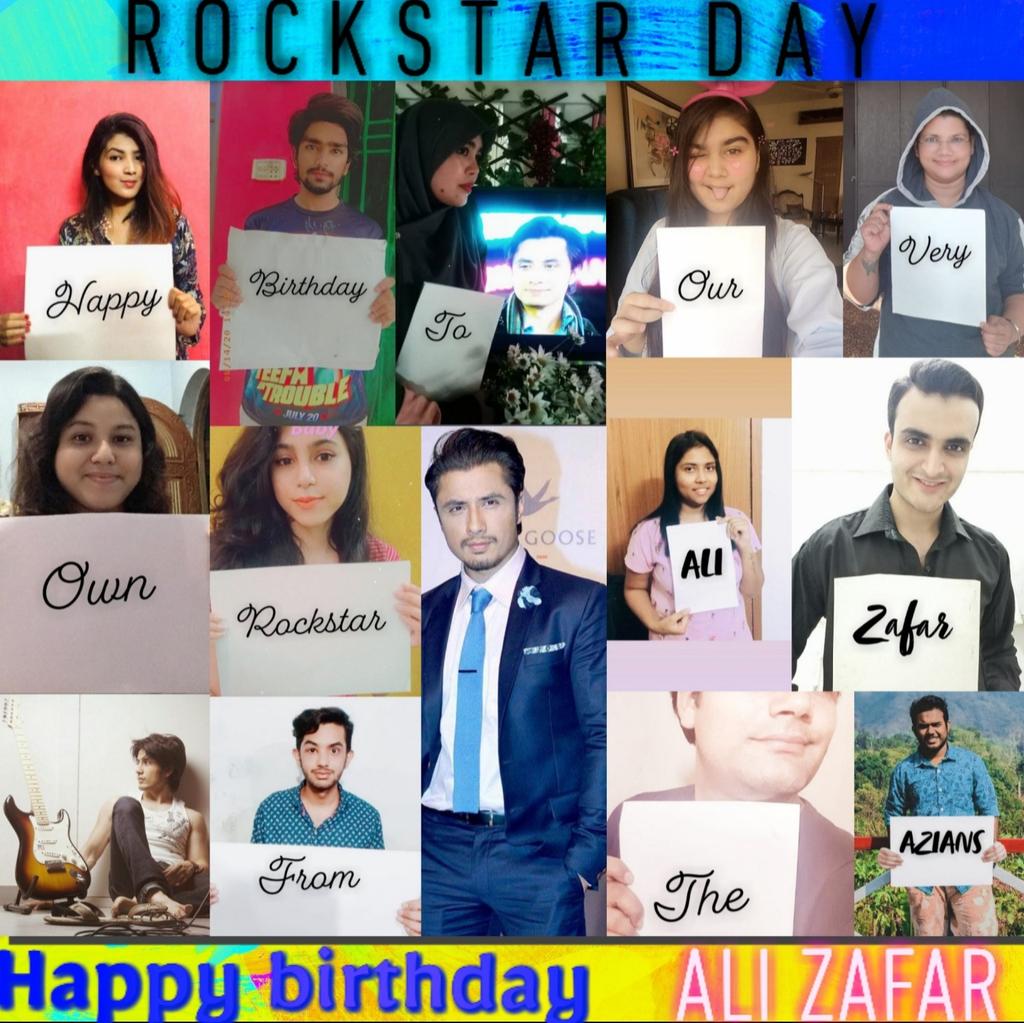  Happy Birthday to our very own Rockstar, Ali Zafar. 
I made it.  